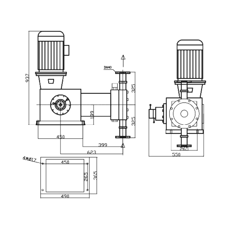 J-DM hydrauliske membranmålingspumper